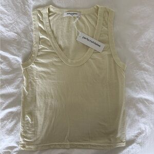 Perfect White Tee - Khara tank - Custard - S